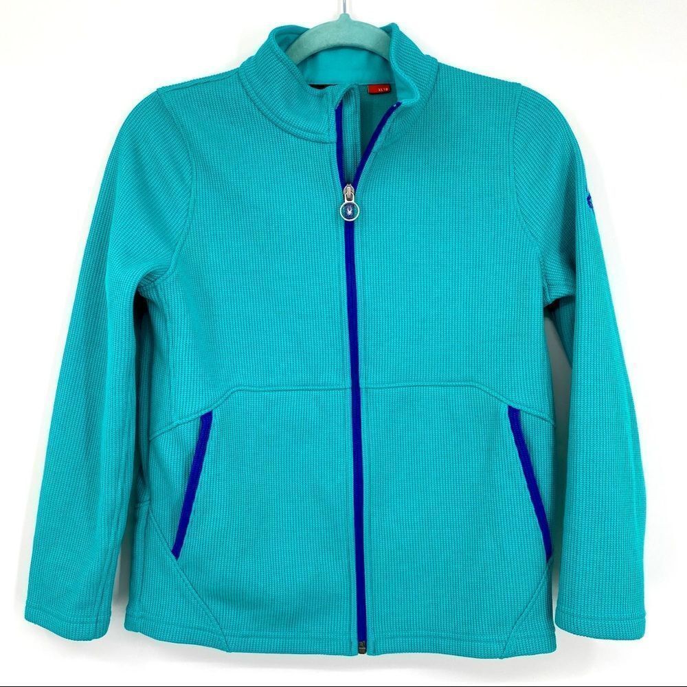 Spyder Girl's Endure Stryke Blue Zipper Jacket